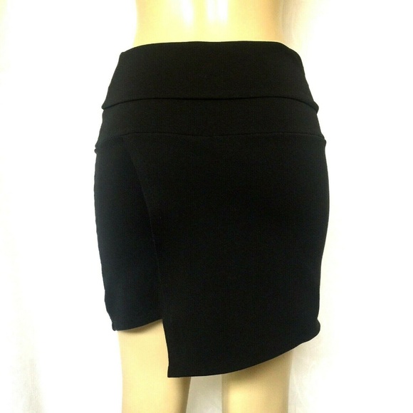 Adele Fado Skirt Black Mini Layered Stretch Italy - Picture 3 of 6
